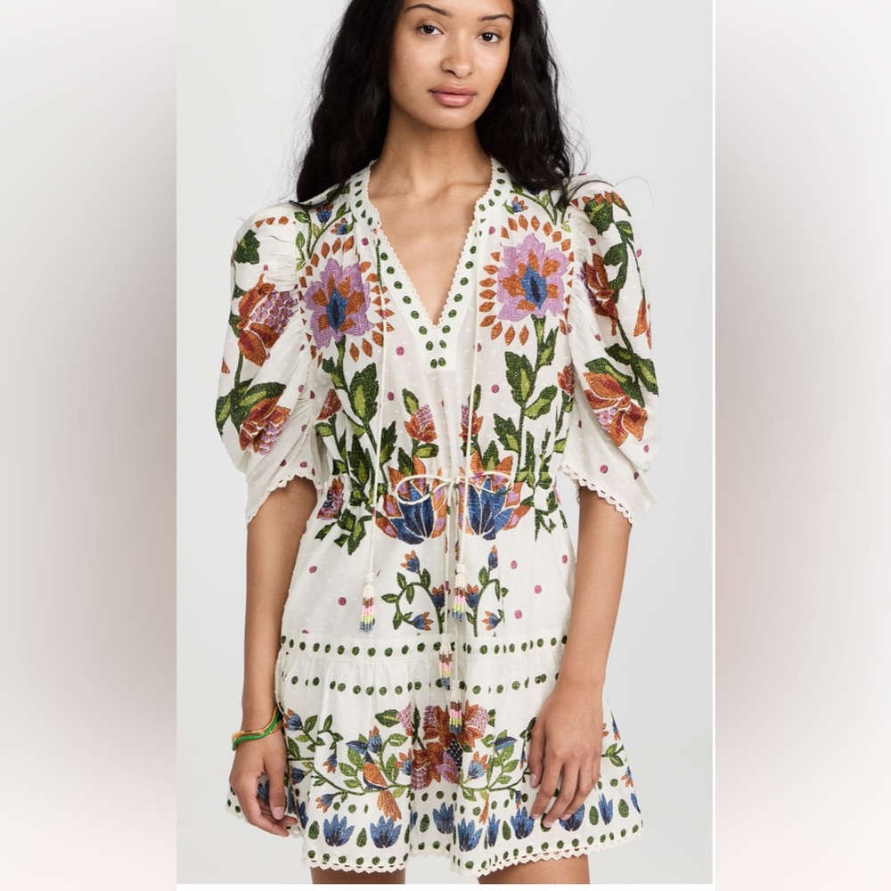 FARM RIO summer garden mini dress never worn w tags 🌸